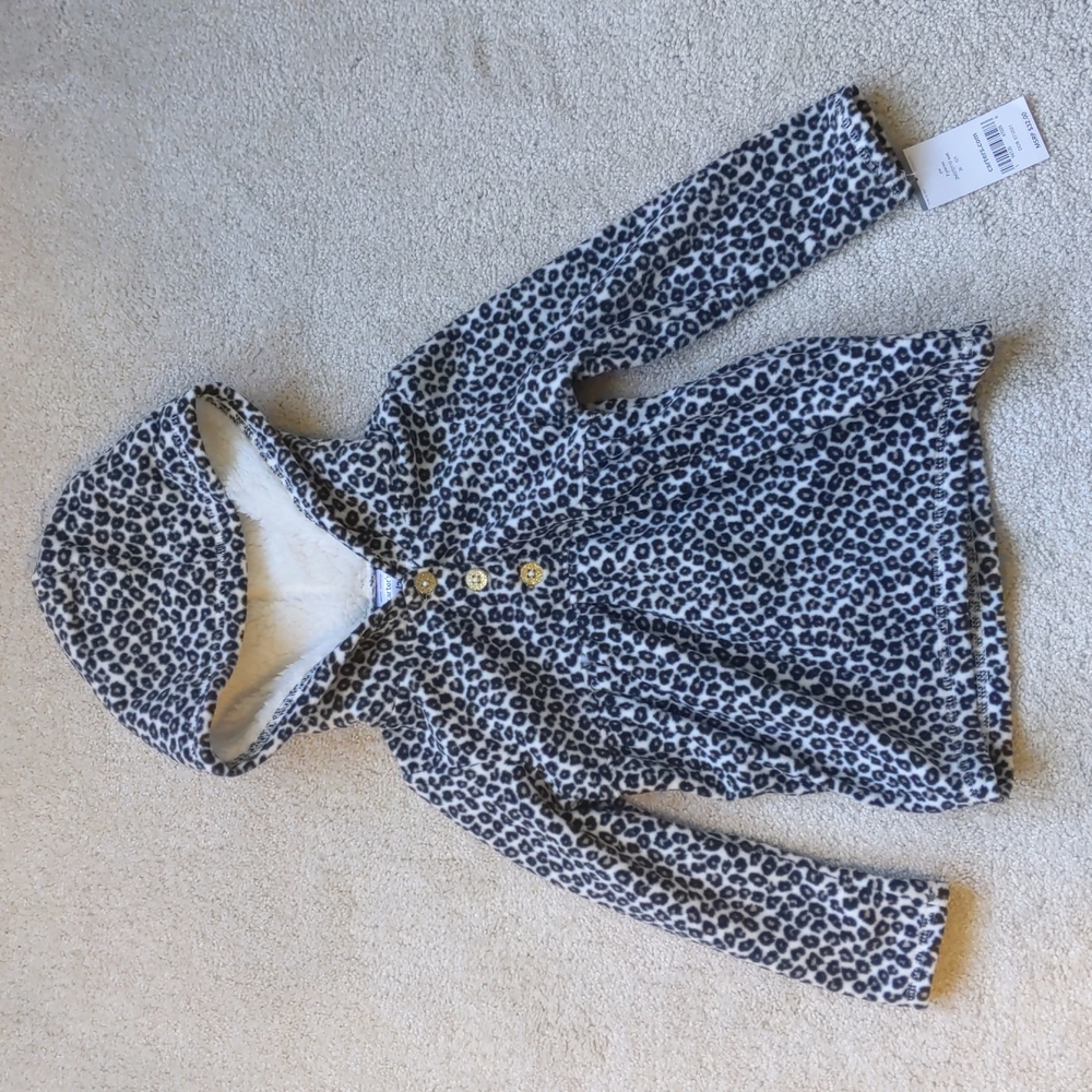 Girls pullover with fleece hood